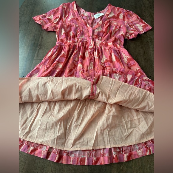 BA&SH Rose Pink Talia Dress - Size 3 = Large / L Size BASH - Picture 7 of 17